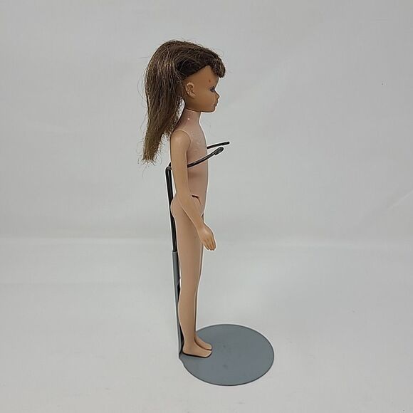 Vtg Skipper Doll 1960s SL #950 Two Tone Brunette Japan Straight Leg - Picture 6 of 10